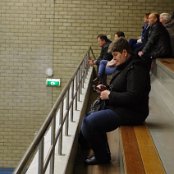 De tribune zit vol